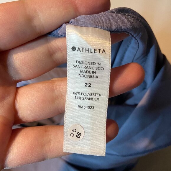 Athleta Women 22 Nolita Wide Leg Pant Pull On Dusty Purple High Rise Stretch NEW - Picture 6 of 11